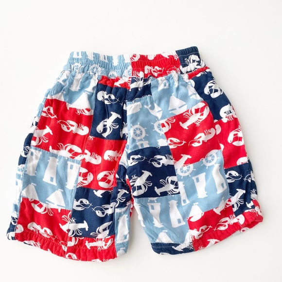 Patchwork shorts, red, white and blue, 3T - Picture 6 of 7
